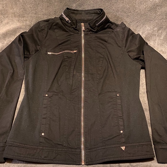 Guess Jackets & Blazers - Women's Black Spring Guess Jacket